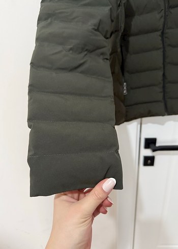 Erkek Haki Fermuarlı Midi Mont - Görsel 2