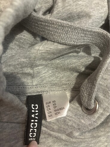 xs Beden gri Renk sweatshirt