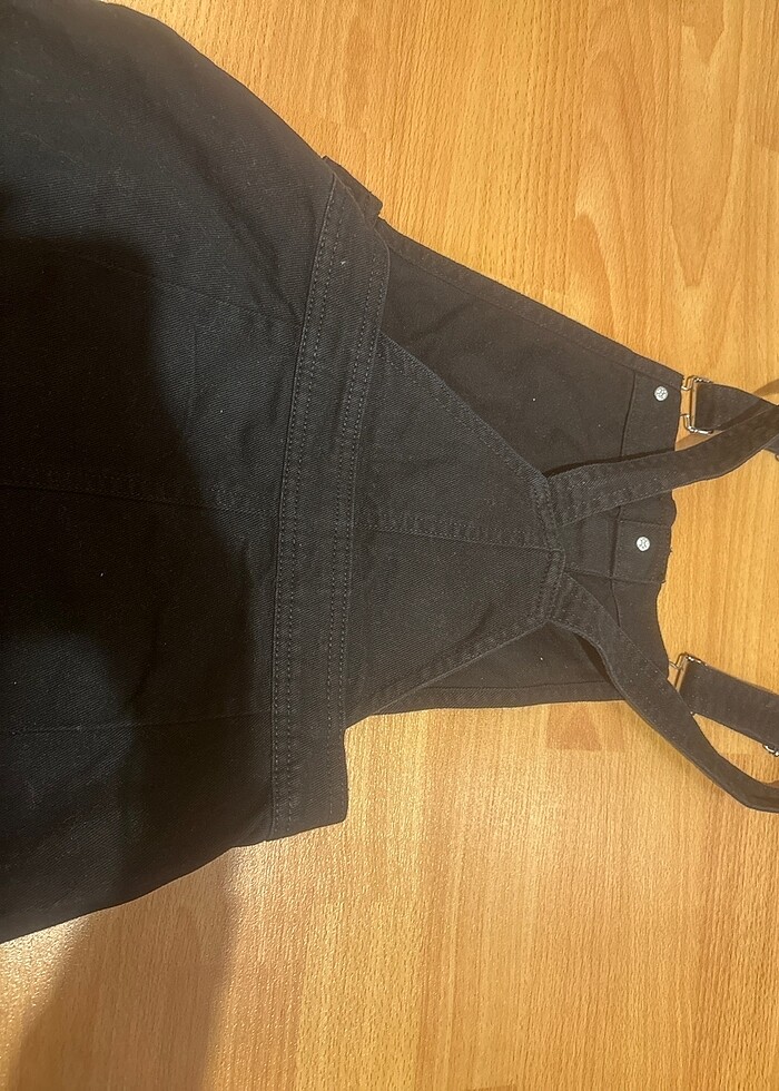 siyah salopet - Görsel 4