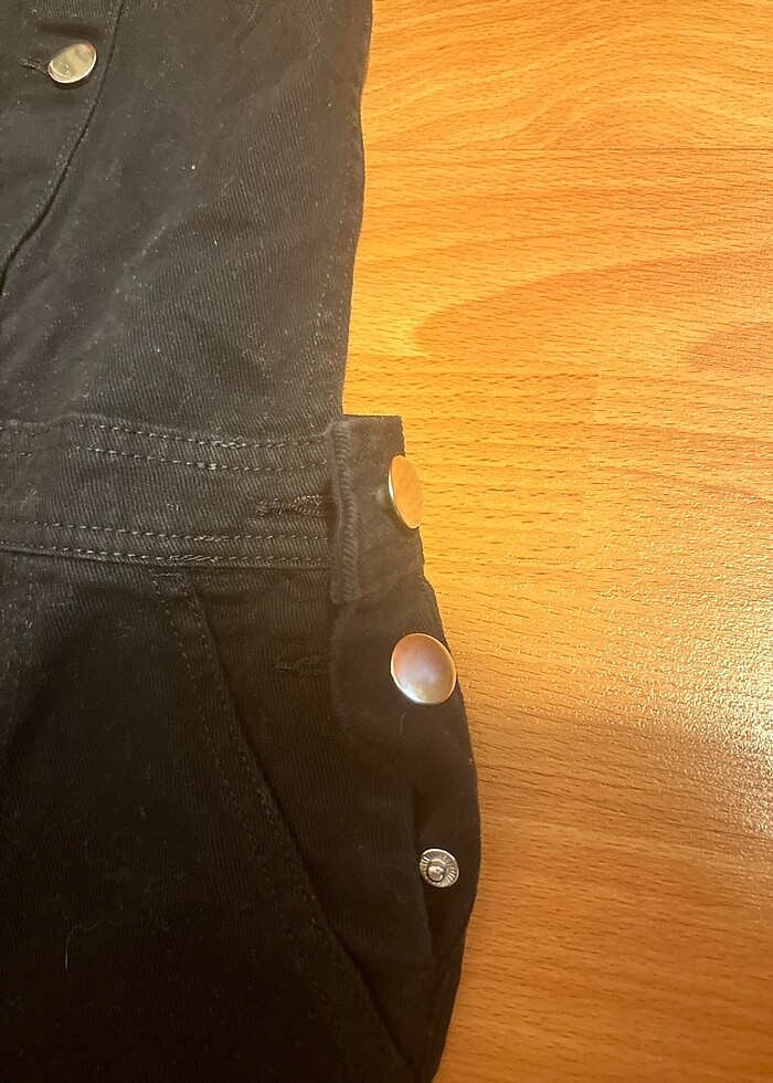 siyah salopet - Görsel 5