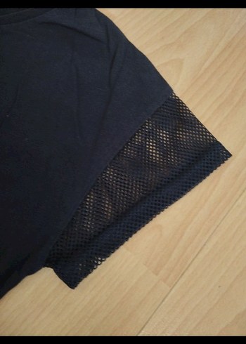 Fenerbahçe Sarı Baskılı Kız Tişörtü Velcro Detaylı - Görsel 3