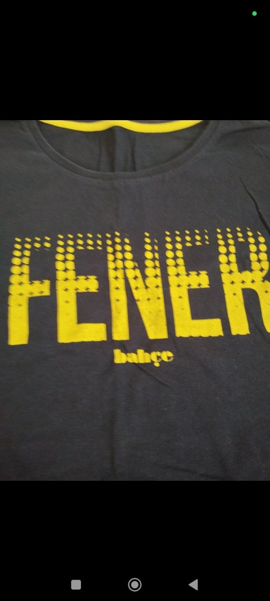 Fenerbahçe Sarı Baskılı Kız Tişörtü Velcro Detaylı - Görsel 2