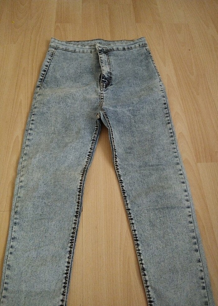 Taşlanmış kot bayan - Görsel 2