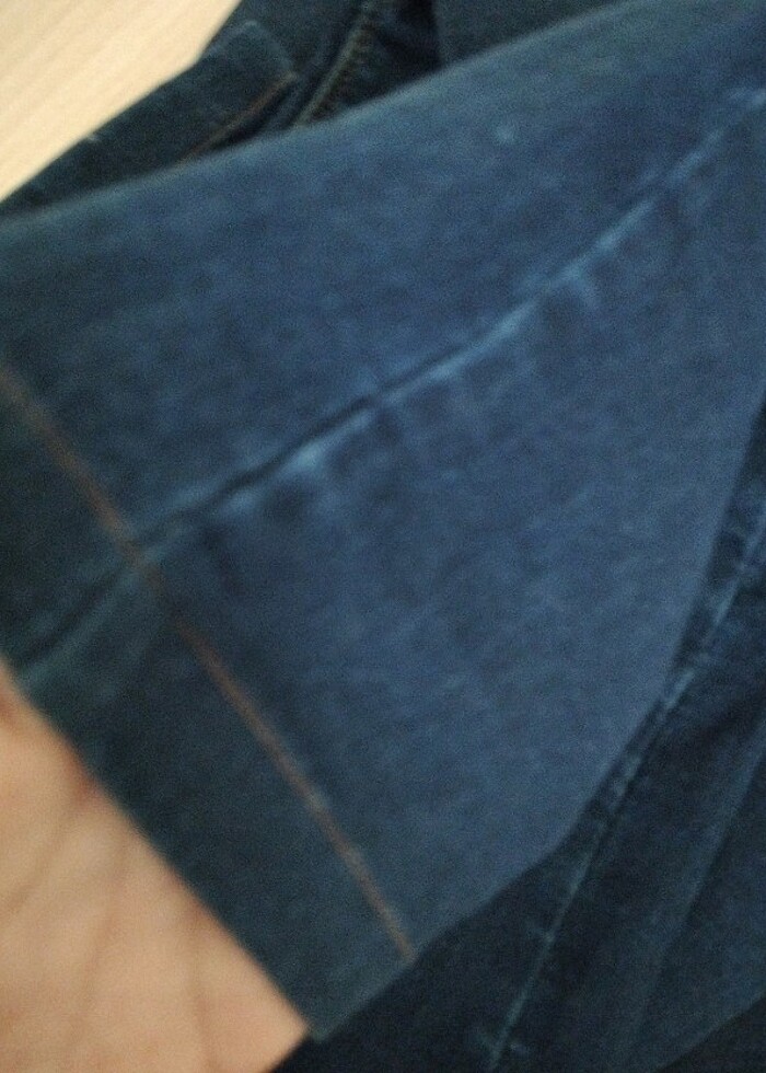 Lacivert sorunsuz jeans  - Görsel 5