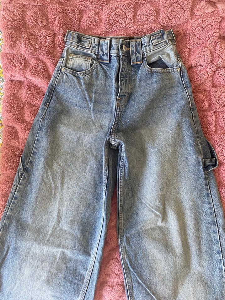 bershka carpenter wide balloon jean - Görsel 2