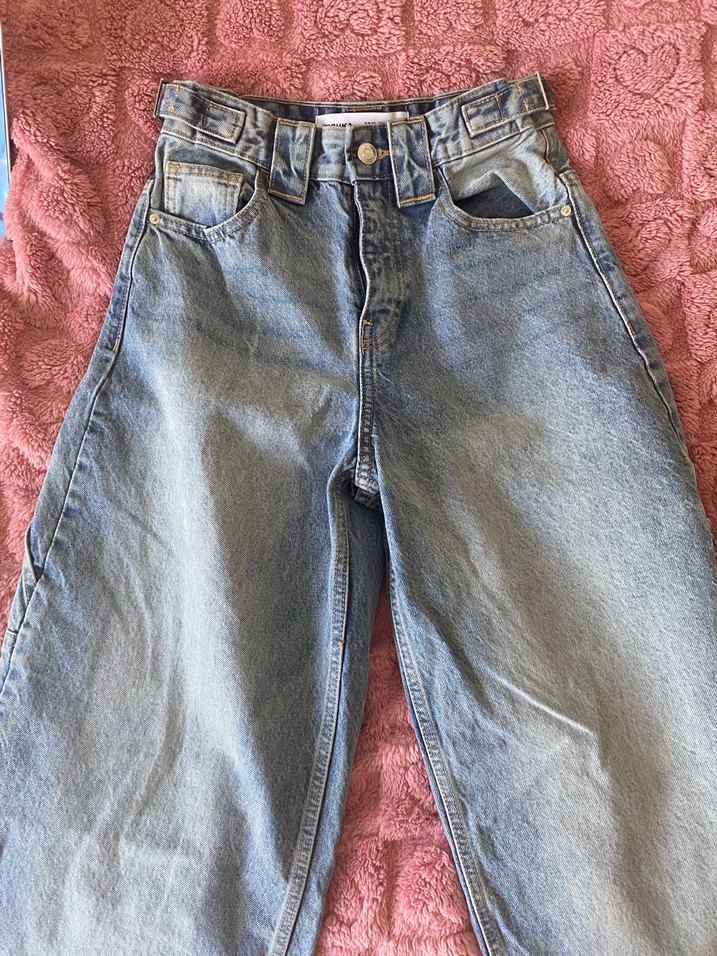 bershka carpenter wide balloon jean - Görsel 3