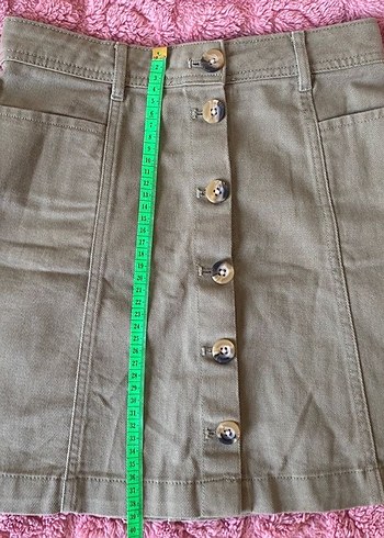 h&m dugmeli etek - Görsel 4