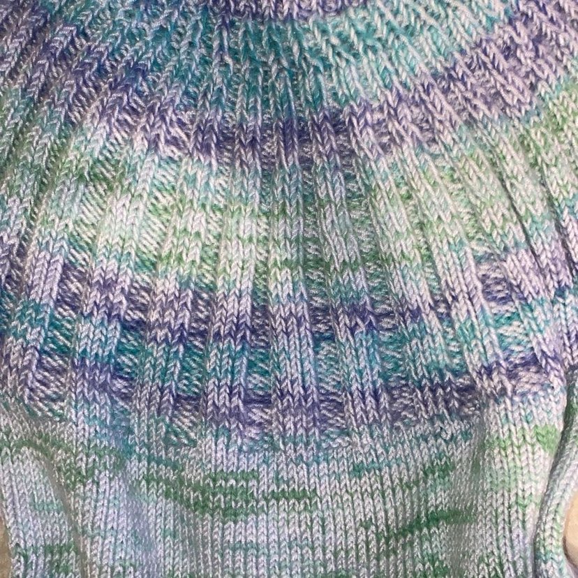 y2k vintage renkli kazak - Görsel 3