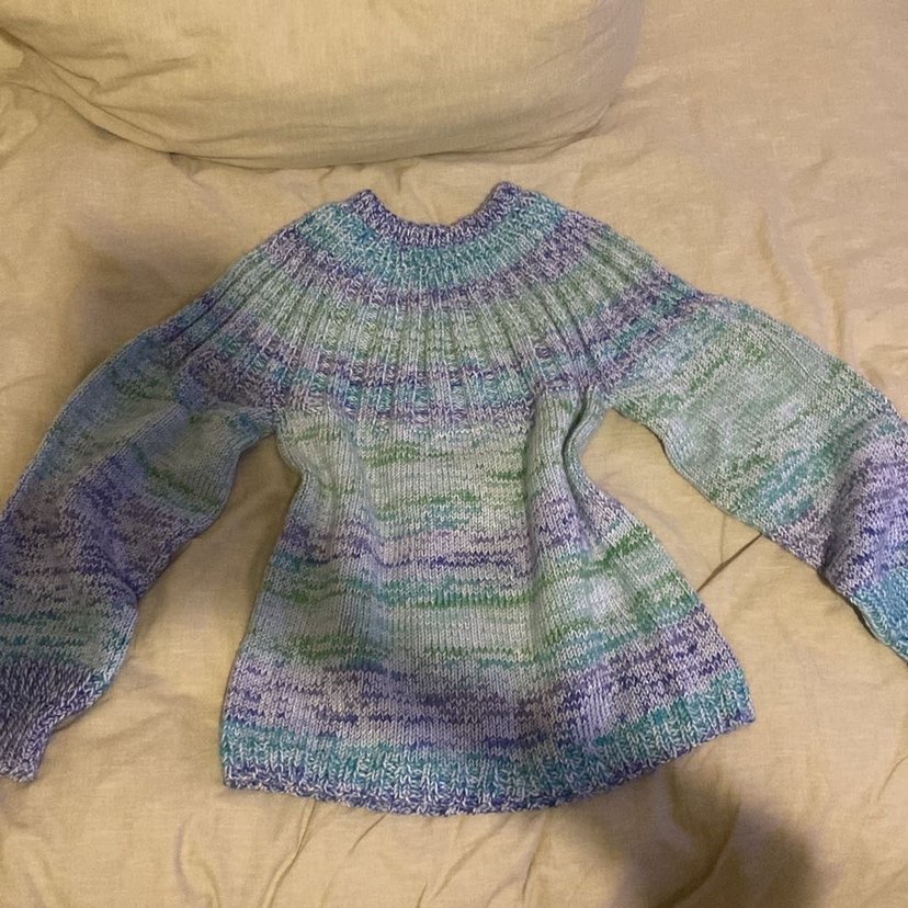 y2k vintage renkli kazak - Görsel 2