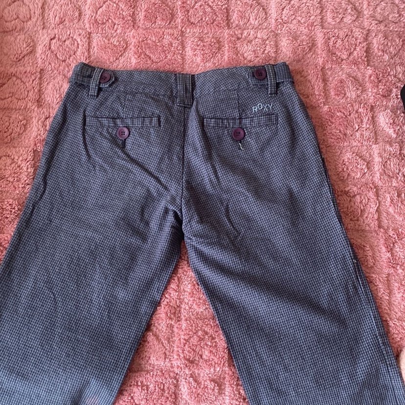 y2k vintage low waist flare roxy pantolon - Görsel 3