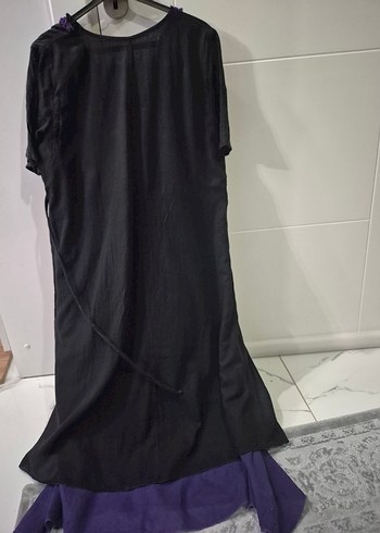 Uzun Mor şile bezi Elbise - Görsel 2