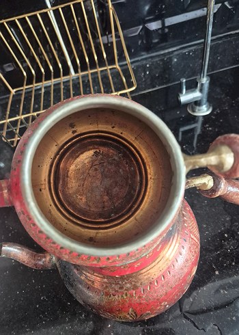 Kırmızı Bakır Çaydanlık - Görsel 7