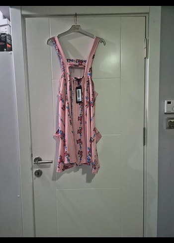 Pembe Bohem Tarz Mini Tulum - Görsel 2