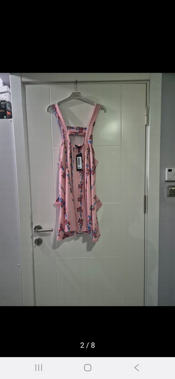 Pembe Bohem Tarz Mini Tulum - Görsel 2