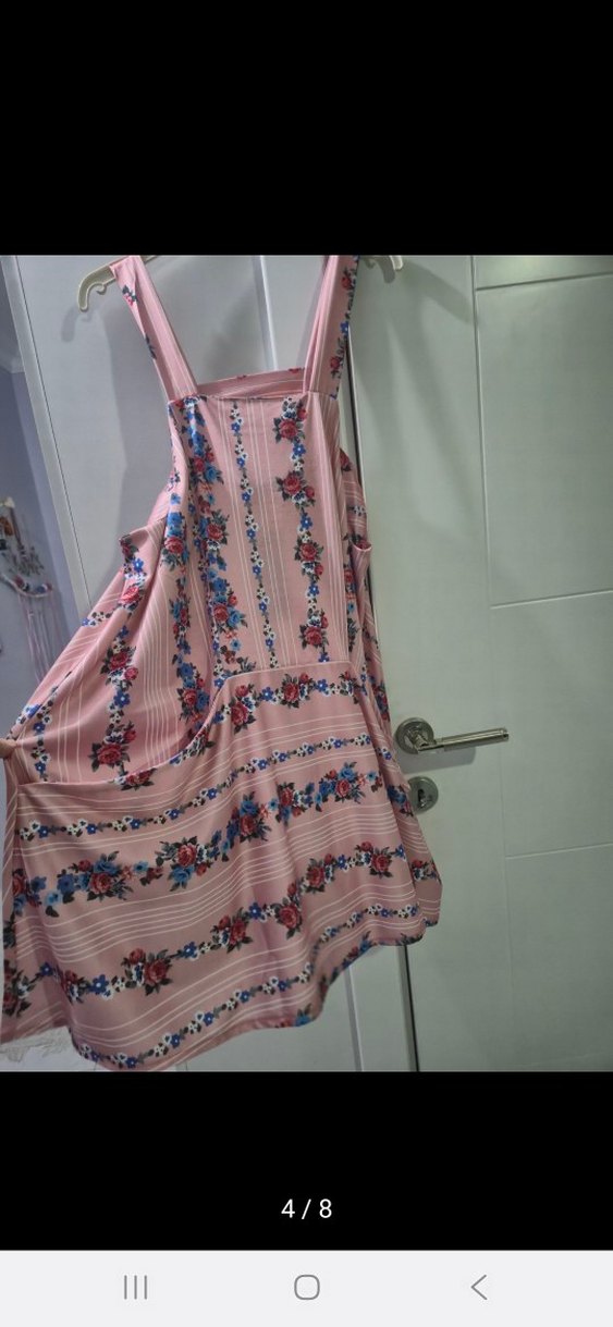 Pembe Bohem Tarz Mini Tulum - Görsel 4