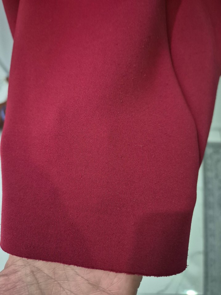 Bordo etek skuba kumaş - Görsel 3