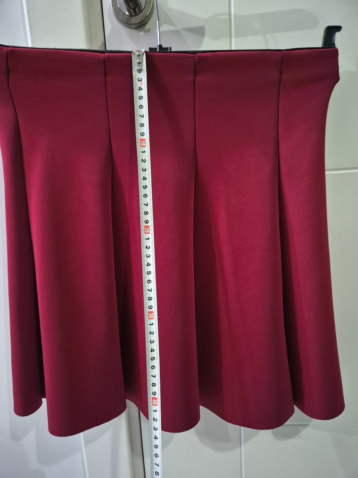 Bordo etek skuba kumaş - Görsel 5