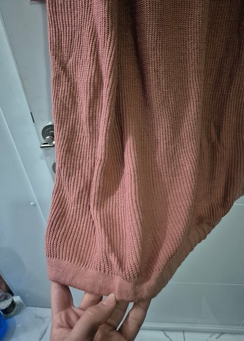 Kadın somon Triko Elbise - Görsel 3