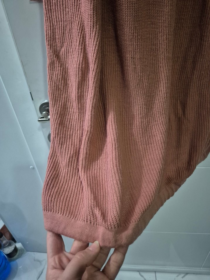 Kadın somon Triko Elbise - Görsel 3