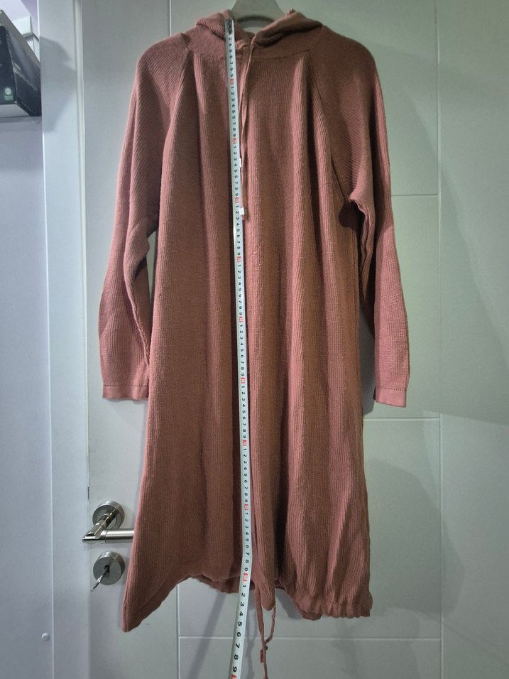 Kadın somon Triko Elbise - Görsel 4