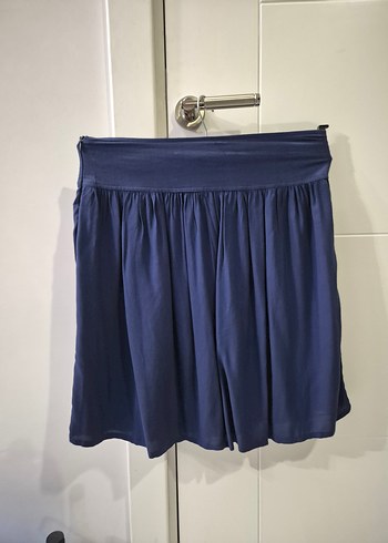 Düğmeli Lacivert Midi Etek - Görsel 2