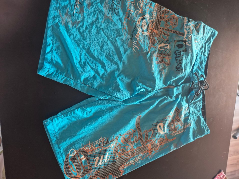 Mavi Desenli Erkek Deniz Şortu - Görsel 5