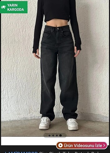 Baggy siyah pantolon 