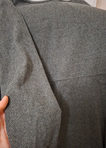 Gri Uzun  elbise - Görsel 2