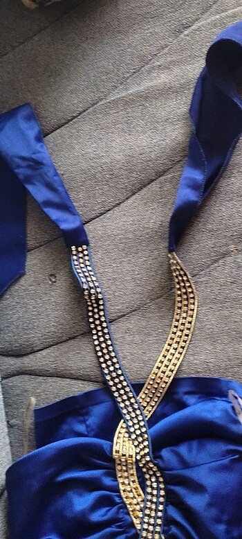 30 Beden mavi Renk Abiye mezuniyet elbisesi 