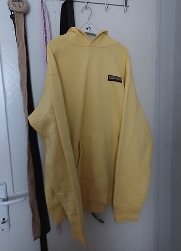 Sarı Oversize büyük beden sweatshirt 