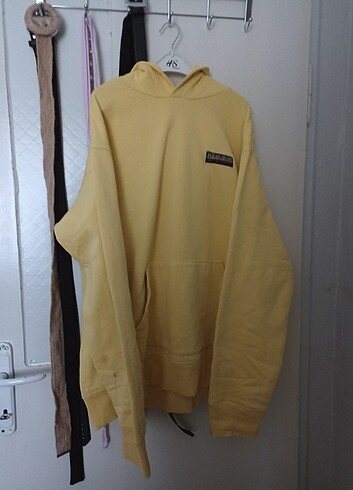46 Beden Sarı Oversize büyük beden sweatshirt 
