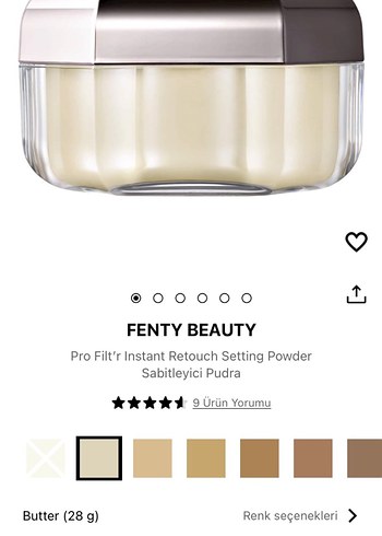 Fenty Beauty Pro Filt'r Sabitleyici Pudra Butter