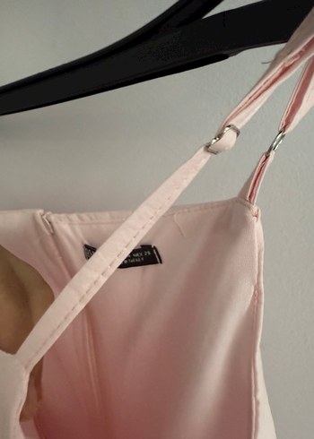 38 Beden pembe Renk Pudra Pembe Mini Elbise