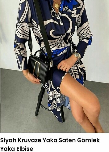 Zara model saten elbise