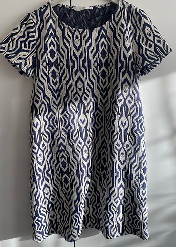 Lacivert Bohem Pliseli Hamile Tunik - Görsel 2