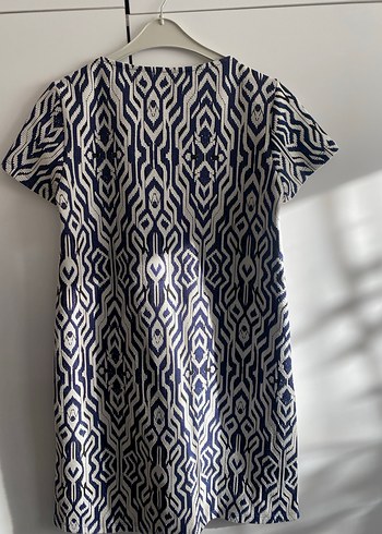 Lacivert Bohem Pliseli Hamile Tunik - Görsel 3