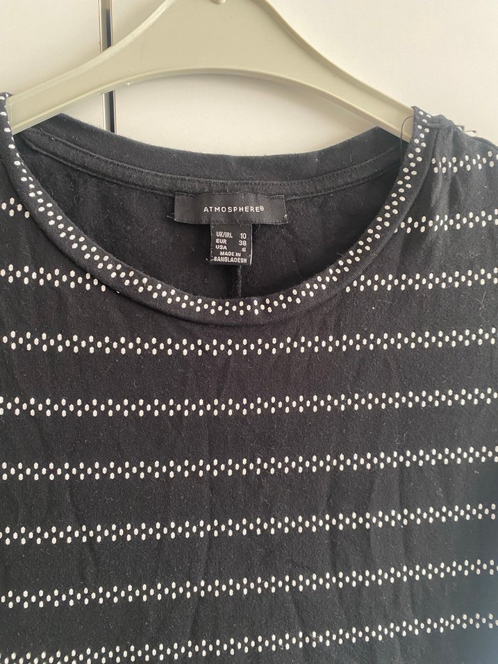 Siyah Gri Örgü Midi Elbise - Görsel 2