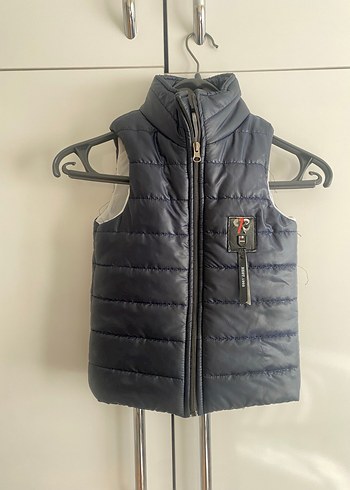 Fermuarlı Gri çocuk şişme yelek - Görsel 3