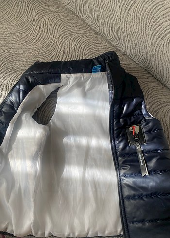 Fermuarlı Gri çocuk şişme yelek - Görsel 2