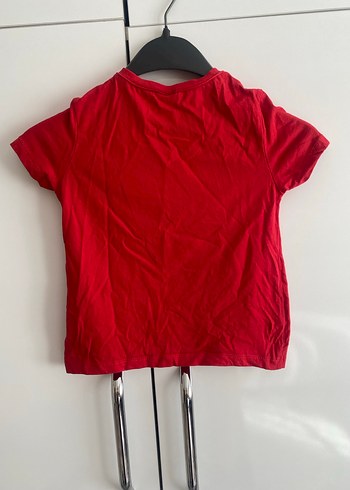 Kırmızı Erkek Çocuk Baskılı Kısa Kollu Tişört - Görsel 2