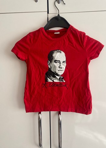 Kırmızı Erkek Çocuk Baskılı Kısa Kollu Tişört - Görsel 4