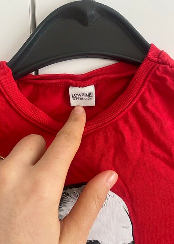 Kırmızı Erkek Çocuk Baskılı Kısa Kollu Tişört - Görsel 3