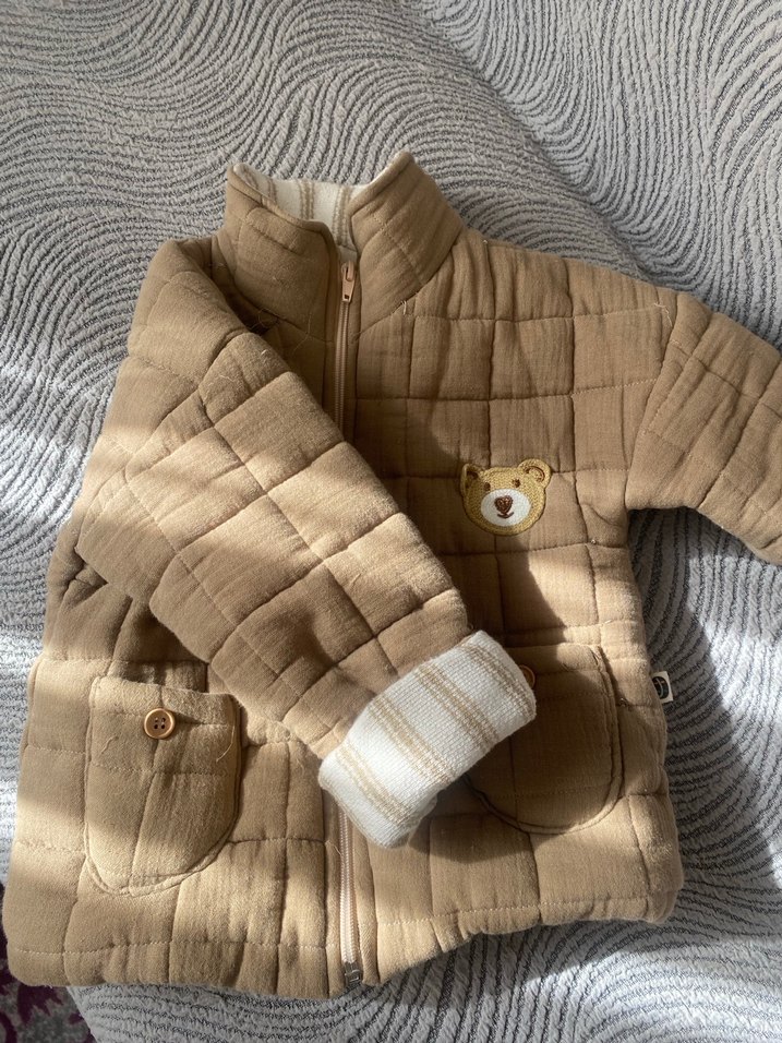 Kahverengi Nakışlı Erkek Çocuk Ceketi - Görsel 3