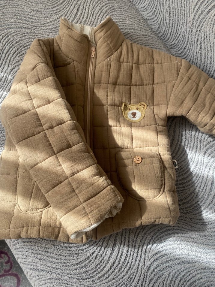 Kahverengi Nakışlı Erkek Çocuk Ceketi - Görsel 2