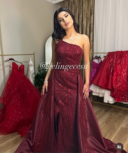 Kına elbisesi bordo ?? S M L BEDEN