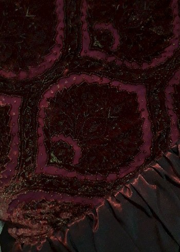 Bordo Desenli Yatak Örtüsü - Görsel 5