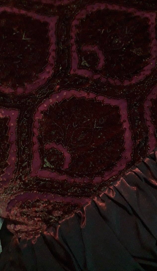 Bordo Desenli Yatak Örtüsü - Görsel 5