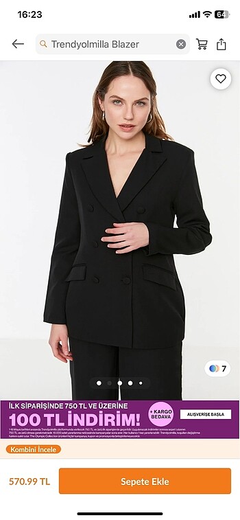 Trendyolmilla Yeni Etiketli Blazer