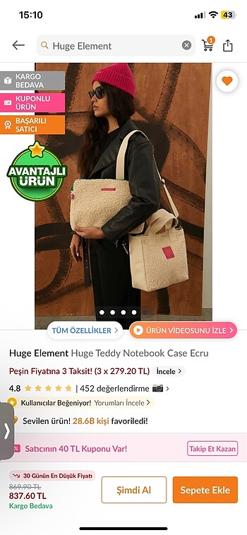 Huge Element Bilgisayar Çantası