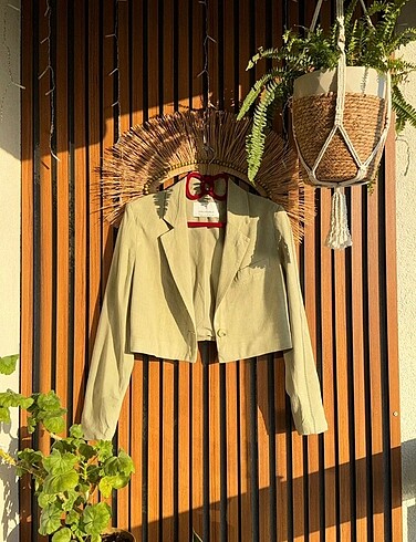 Stradivarius Keten Ceket
